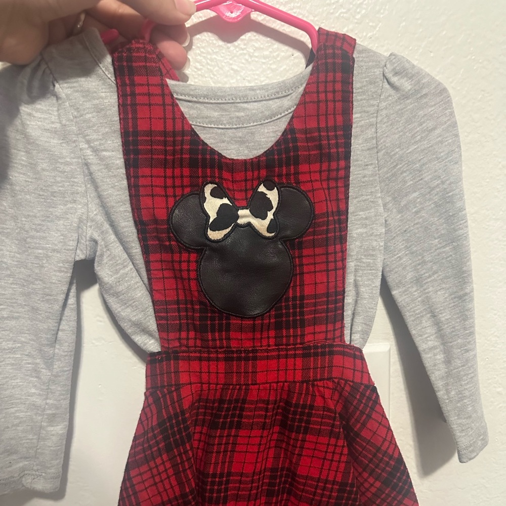 Minnie plaid 2 piece set